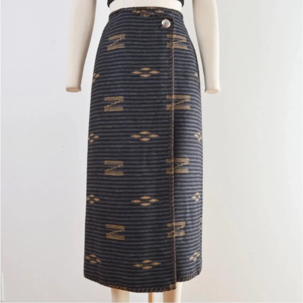 Vintage Ralph Lauren midi skirt wrap - Picture 1 of 11